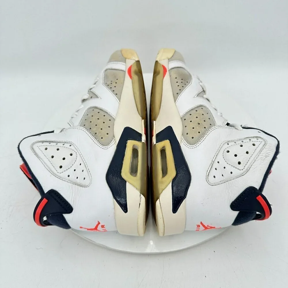 Nike Air Jordan 6 Tinker 23 Youth Sz 7Y Women 8.5 384665-104 Infrared White Shoe